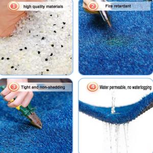 Kunstrasen Synthetischer Kunstrasen, fusselfreier Rasenteppich für den Außenbereich, schneidbarer Farbiger dekorativer Kunstrasenteppich für DIY-Spielplätze und Hinterhöfe, be