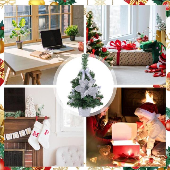 Künstlicher Tisch-Weihnachtsbaum, Weihnachtsbaum,Startseite Künstliche Kiefer für Tisch | Weihnachtskiefernbaum mit gewebter Basis für Fenster, Wand, Baum,