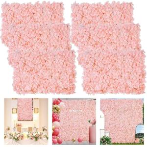 Blumen-Wandpaneele, Hortensien, 12 Stück, Blumen-Wandhintergrund, Hortensien, 3D-Blumen-Wanddekoration für Schlafzimmer, Hochzeit, Empfang, Party