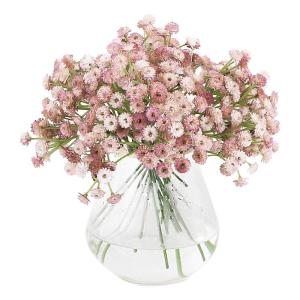 9 stuks kunstmatige babyadem gypsophila bloemen boeketten realistische nepbloemboeketten voor bruiloft huisdecoratie bloemstukken, ongeveer 400 bloemen (roze)