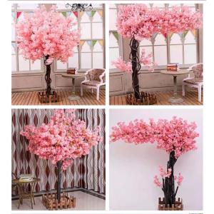Kunstmatige Ginkgo/Kersenbloesembomen Wensboom Echte houten stengels en levensechte bladeren Replica kunstplant voor binnen buiten bruiloft Party,2x1m