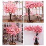 Dichte Kunstmatige Kersenbloesem Bomen, Prachtige Wensboom Roze Zijde Nep Sakura Bloem Binnen Buiten Home Kantoor Simulatie Planten,1.8x1.5m