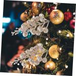 10st Weihnachts-beerenimitat Weihnachtstannenzweig Weihnachtsbaum Beere Am Zweig Beeren-dekor Weihnachtspicks Für Baum Weihnachtsblumenstiele Weihnachtsbeerenzweige Trimmen Schaum