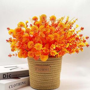 8 bundels kunstherfstbloemen, herfstdecoratie, kunstbloemen als echt kunstboeket, kunstbloemen, herfstdecoratie, , herfstbladeren voor balkon, tuin, herfst, tafeldecoratie binnen