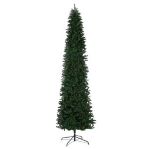 Kunstmatige slanke kerstboom, groen, koningswood spar, inclusief standaard, 4 voet