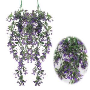 JINXM Kunstmatige Hangende Wijnstokken Planten Plastic Varens Planten Kunstmatige Klimop Garland Trailing Huilen Klimop Wijnstok Hangende Plant voor Balkon Veranda's Patio Mand Dec