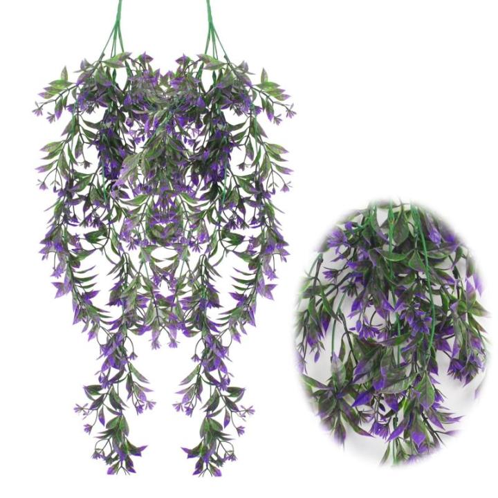 JINXM Kunstmatige Hangende Wijnstokken Planten Plastic Varens Planten Kunstmatige Klimop Garland Trailing Huilen Klimop Wijnstok Hangende Plant voor Balkon Veranda's Patio Mand Dec
