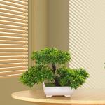 Kunstbonsai-boom, kleine , entertainmentdecoratie, ingepotte Japanse dennen voor open haard, badkamer, woonkamer