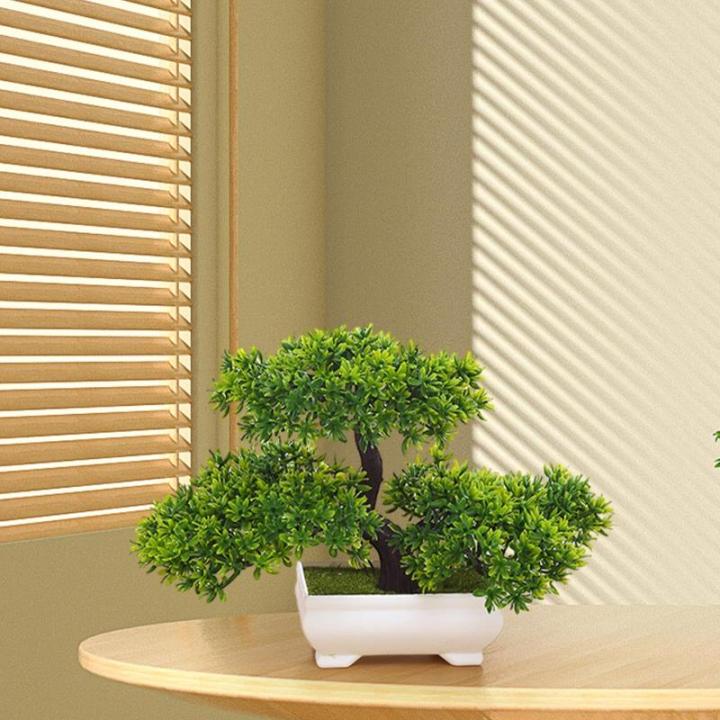 Kunstbonsai-boom, kleine , entertainmentdecoratie, ingepotte Japanse dennen voor open haard, badkamer, woonkamer