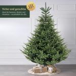 Kunstkerstboom, 210 cm, natuurgetrouwe dennenboom, kunstkerstboom met klapscherm, pvc en PE kerstboom, metalen kerstboomstandaard