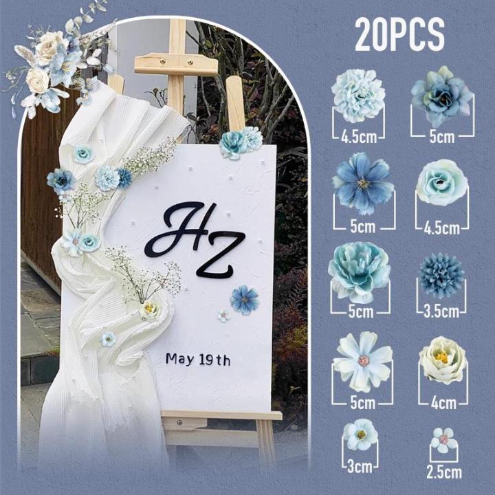 20 stuks bloemkoppen mini bloemkoppen voor bruiloft thuis knutselen scrapbooking decoratie