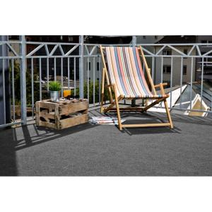 Kunstgras Outdoor met noppen - weerbestendig en onderhoudsvriendelijk - geschikt als balkontapijt of grastapijt outdoor - eenvoudig te leggen 200 x 600 cm grijs