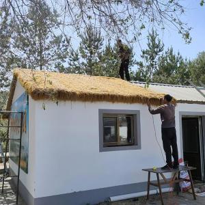 Künstliches Strohdach, Synthetisches Reetdach, Künstliche Mexikanische Strohrolle, Simulierte Strohmatte Strohdach, Künstlichen Kunststoff Stroh Für Pavillon Garten Terrasse Pe