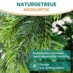 Künstlicher Tannenbaum 120 cm mit Beleuchtung 110 LED warmweiß Weihnachtsbaum Christbaum