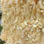 Champagner Raureif Kunstblume Hintergrund Wandtuch Hintergrund Blumenwand, Blumenarrangement Blumenwandpaneel-Set, Seiden-Hortensie-Blumenpaneel Für Fotohintergrund Home Party Hoc
