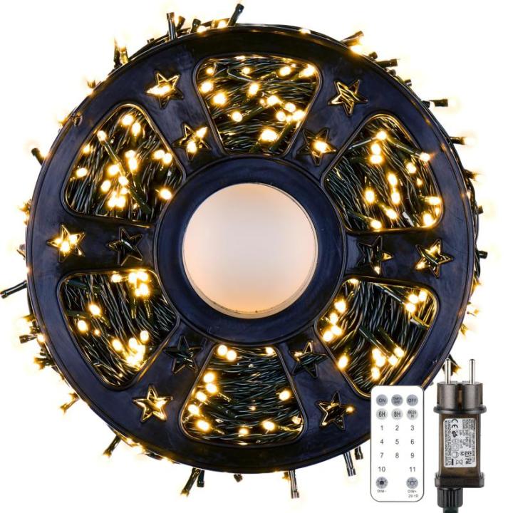 Lichtketting in wit, 80 meter lang
