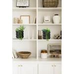 2 stuks kunstvetplant, voor thuisdecoratie, gepot nep vetplanten, faux vetplantenpot in keramische potten, moderne , voor binnen, voor badkamer, plank, kantoordecoratie