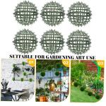 6 stuks bloemstuk bolvormig plantenrek bloemenboeket accessoires bloemenstandaard bloemenkrans van draad topiary-kooi metalen lijn kunstmatig plastic
