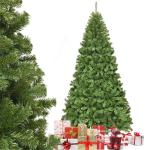 Kunstkerstboom, 180 cm/225 cm, dennenboom met metalen standaard, kerstboom 928/1346 twijgen, pvc-naalden, kunstboom, Kerstmis, klapsysteem, groen (225 cm)
