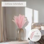 Kunstpampasgras, kleur roze, 5 stelen, 100 cm lengte, kunstpampasgras woonkamer, droogbloemen voor slaapkamer, bruiloft, boho decoratie