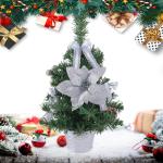 Künstlicher Tisch-Weihnachtsbaum, Weihnachtsbaum,Startseite Künstliche Kiefer für Tisch | Weihnachtskiefernbaum mit gewebter Basis für Fenster, Wand, Baum,