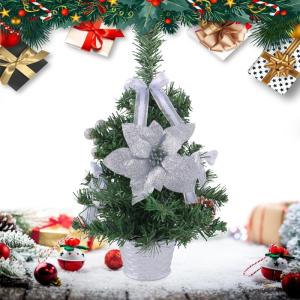 Künstlicher Tisch-Weihnachtsbaum, Weihnachtsbaum,Startseite Künstliche Kiefer für Tisch | Weihnachtskiefernbaum mit gewebter Basis für Fenster, Wand, Baum,