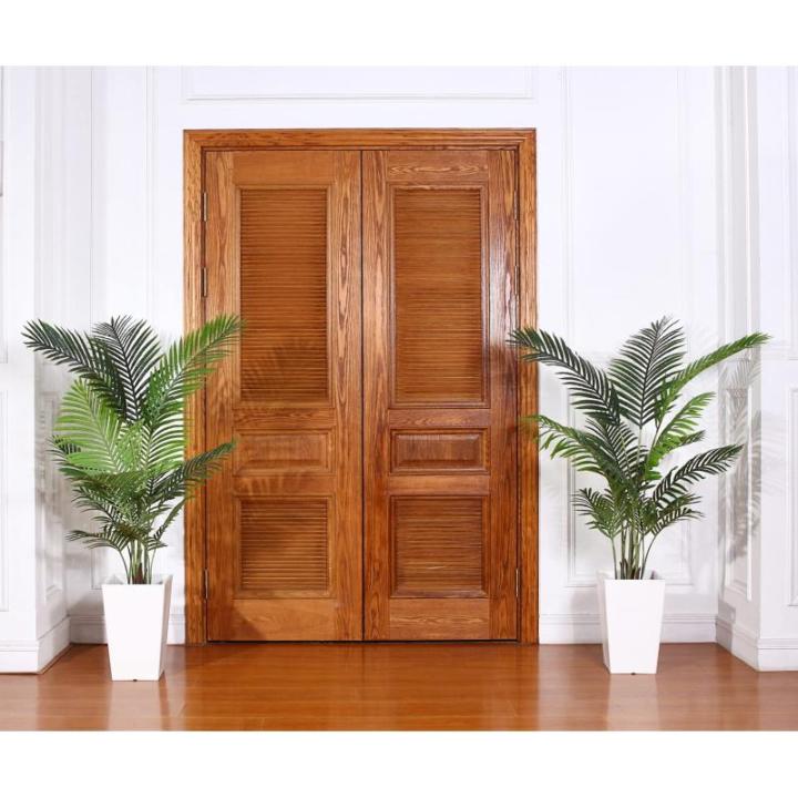 künstliche Areca Palme 140 cm künstliche Palme, 15 Zweige, für den Innen- und Außenbereich Moderne Dekoration Faux Pflanze Topffamilie Einweihungsgeschenk (2 Stück)