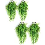 4 stuks groene kunstmatige hangende planten plastic planten nep klimop wijnstok nep-planten, kunstmatige trailing planten voor muur indoor buiten tuin bruiloft wanddecoratie