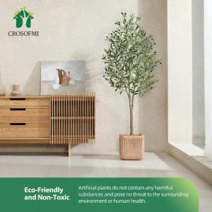 Kunstmatige olijfboomplanten, 180 cm, nep tropische plastic plant, perfecte grote planten in pot, voor binnen en buiten, huis, kantoor, tuin, moderne decoratie, housewarming cadeau