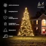 LED-Weihnachtsbaum für draussen - 4 Meter - 400 LEDs - Weihnachtsbaum inklusive Mast - Warmweiss