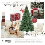 Künstlicher Weihnachtsbaum, naturgetreue Spritzguss- und PVC-Nadeln, biegsame künstliche Tannenzweige, Weihnachtsbaum künstlich mit Metallständer, Weihnachtsbaum als Weihnachts