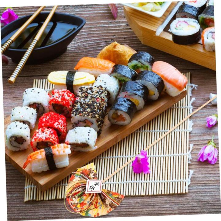 2st Blumenstab Ostern Cupcake Picks Sushi-Arrangement-Sticks Japanisches Dekor DIY-Fan-Pick Dekorative Blumenpflücker DIY Blumenarrangements Picks Blumenornamente Golden Plastik