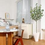 Eucalyptus Kunstplant, 180 cm, eucalyptus, decoratie voor binnen en buiten, moderne decoratie, , plastic planten in pot, voor thuis, slaapkamer, kantoor, tuin (1 stuks)