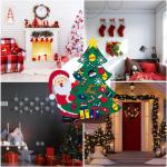 Kid Felt Christmas Tree | Wall Art Decor | Christmas Tree Wall Decor | Felt Christmas Tree | Christmas Tree For Kids Interactive Fun For Children's Rooms, Bedrooms, Dormitories