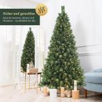 Nordmann Kunstkerstboom, 240 cm, met verlichting, warm en RGB led-lichtsnoer, 9 modi en afstandsbediening