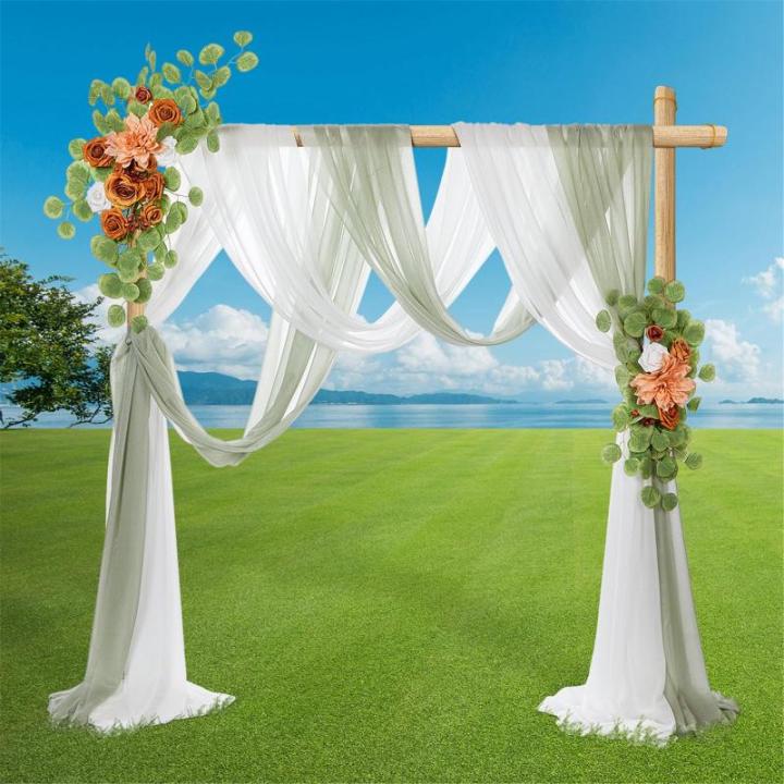 2 Stück Künstliche Hochzeitsblumendekorationen Hängende Blumenarrangements Hochzeitszeremonie Empfangsdekoration Freien