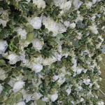 Weiße Dschungelstoff-Hintergrundsimulations-Blumenwand, Künstliche Rosengrün-Pflanzwand, Hochzeitsdekorations-Requisiten-Hintergrundwand Für Foto-Hintergrund-Home-Party-Hochzei