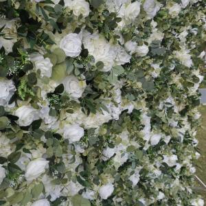 Weiße Dschungelstoff-Hintergrundsimulations-Blumenwand, Künstliche Rosengrün-Pflanzwand, Hochzeitsdekorations-Requisiten-Hintergrundwand Für Foto-Hintergrund-Home-Party-Hochzei