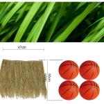 Künstliches Strohdach aus Palmenstroh für Garten, Terrasse, Sonnenschirm, Zaun, Party-Dekoration (15 Stück)