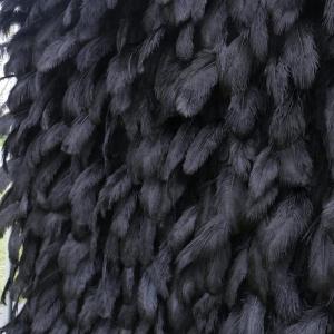 Schwarzer Federstoff Hintergrundsimulation Blumenwand Hintergrundwand, Foto Fotohintergrund Blumenwand Geeignet Für Einkaufszentren, Geschäfte, Innen- Und Außenbereich, Themenpa