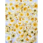 100 x Kunstmatig Geel Craft Daisy Daisies Stof bloemen hoofden, Partij Bruiloft Tafel verstrooit Scrapbook accessoireUitnodiging kaart decoratie Craft Gadget