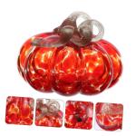 Glazen Decor 2 stuks Glazen Pompoen Ornament Pompoen Herfst Glas Pompoen Mondgeblazen Glazen Pompoen Miniatuur Decoratie Eettafel Decoratie Bureau Decoratie Pompoen Decor