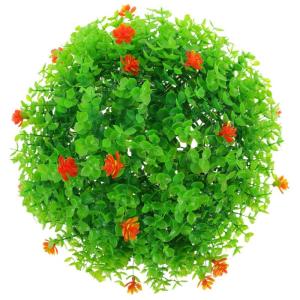 3st Dekorative Grasbälle Für Den Garten Topiary-pflanzenkugeln Kunstgrasball Topiary-Kugeln Hängen Kunstpflanzen Planta Künstlich Künstliche Hängende Dekoration Blattball Pla