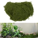 Hergestellt aus Kunststoff, lebensechtes Kunstmoos für Blumentopf-Dekoration und Bastelprojekte (dunkelgrün 50)