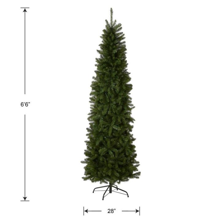 National Tree Bedrijf Kunstmatige Slanke Kerstboom, Groen, Kingswood Spar, Inclusief Stand, 6.5 Voet