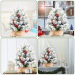 Kunstkerstboom (20-inch witte slanke kerstboom met verlichting)