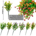 6 bundels , balkon, , weerbestendig, kunstplanten, buiten, boeket, planten, uv-bestendig, balkonplanten, net echt voor balkonbak, binnen, buiten, type C