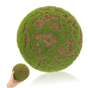 Simulierter Moosball kunstpflanze kunstplflanze künstliches moos Pflegeleichter Moosball raumdeko moosbedeckter Ball hängende Bälle dekorative Mooskugel Hochzeit moosig Beflocku