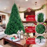 1,67 m künstlicher Weihnachtsbaum, unbeleuchtet, künstlicher Weihnachtsbaum mit Scharnier, 850 Zweigspitzen und faltbarem Metallständer, Weihnachtsweihnachtsbaum für Zuhause, B
