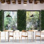 Plantenwand, , wandplanten, 50 x 50 cm, decoratie voor muur/balkon/tuin, boxwood